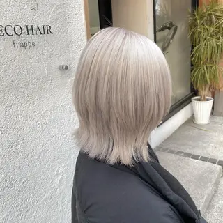 カラー ブリーチカラー よねだまことのヘアスタイル