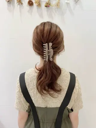 ロング カラー ヘアアレンジ ノーブル美容室イオン高橋店所属・鈴木 純子のヘアスタイル