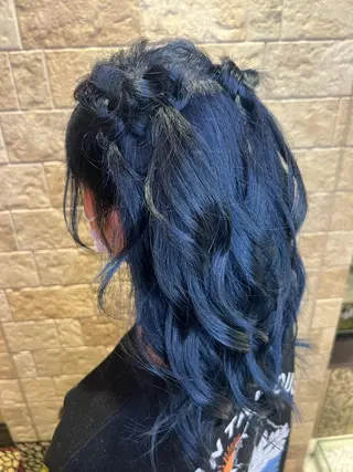 ロング カラー ヘアアレンジ EARTH 浜松市野店所属・艶髪/透明感 /YURIA🤍のヘアスタイル