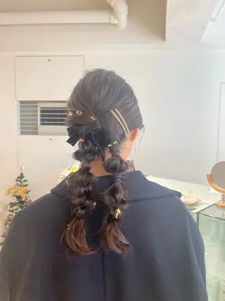 ロング ヘアアレンジ loely 💞miyuのヘアスタイル