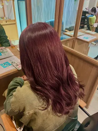 セミロング カラー FERIA池田 神原萌花のヘアスタイル