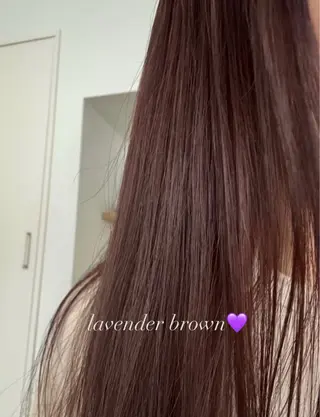 ロング カラー カバサワ カエデのヘアスタイル