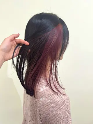 ロング カラー ゆ う あのヘアスタイル