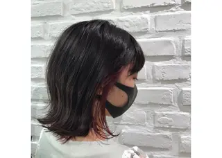 ミディアム カラー 染野 匠のヘアスタイル
