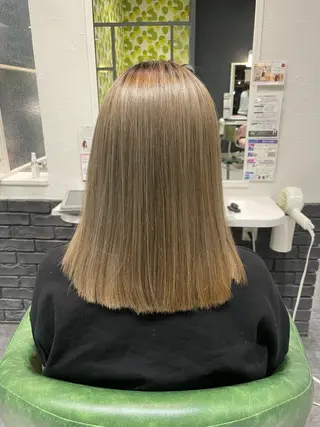 セミロング カラー TELAHAIR 副代表 菊池謙のヘアスタイル