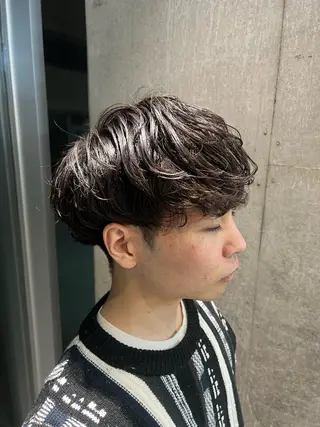 パーマ メンズ 吉沢遣人/レイヤー 艶カラー/パーマのヘアスタイル