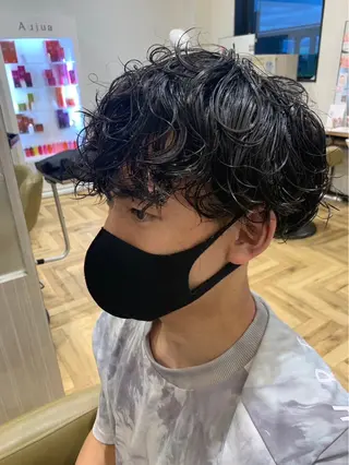 メンズ 深井 さやのヘアスタイル