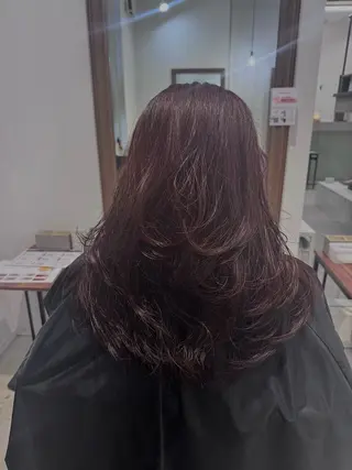 ロング カラー ROSE所属・寺岡 晴菜のヘアスタイル