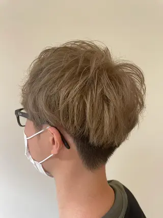 ショート カラー メンズ 成田で1番扱いやすい 髪へ導くみつきのヘアスタイル