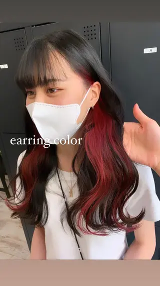 ロング カラー パーマ ヘアアレンジ メンズ キッズ ネイル マツエク・マツパ アイブロウ 🐺ウルフ×ハイトー ン🖤Yukinoのヘアスタイル