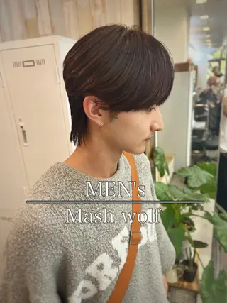 ミディアム カラー パーマ ヘアアレンジ ®️レイヤー/透明感 カラー/星野六三四のヘアスタイル