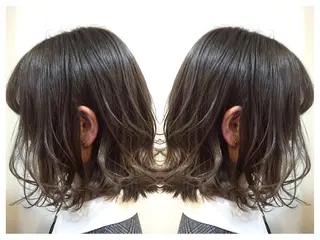 ミディアム 髪質改善/痛ませ ないカラー/西村航大のヘアスタイル