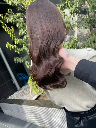 ミディアム カラー ヒカ/外国人風 デザインカラーのヘアスタイル