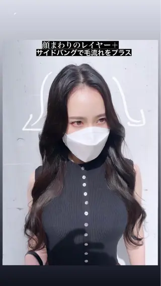 ロング カラー 泉 堅也のヘアスタイル