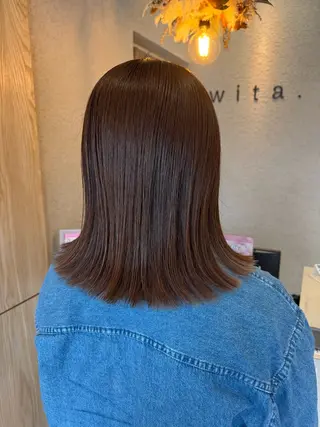 ミディアム カラー 蟹江 聡太✨レイヤーカットのヘアスタイル