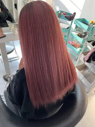 セミロング カラー 野崎 孝章のヘアスタイル