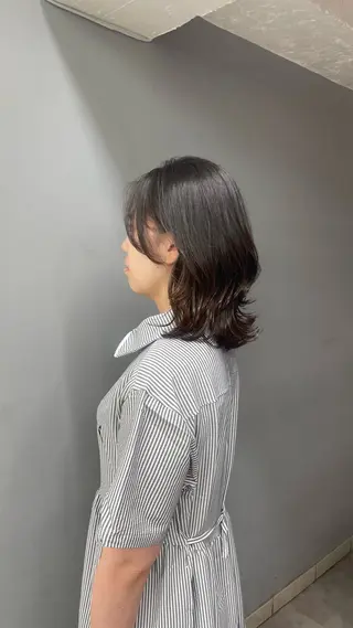 ミディアム パーマ 🩶Nemoto Saki🩶のヘアスタイル