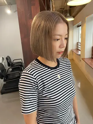 ショート カラー silo所属・silo MOKA 顔周りカット🦦のヘアスタイル