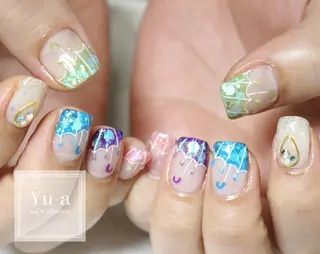 ネイル ネイル＆ホワイトニング   Yu-a所属・yu-a  スカルプ ネイルakiのネイルデザイン