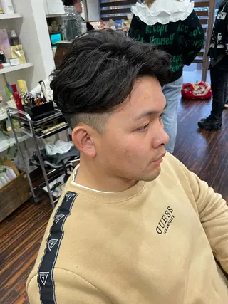 ショート パーマ メンズ Hair  create Mano所属・堀一樹/ メンズヘア/パーマのヘアスタイル