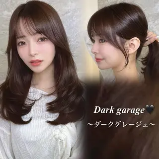 ミディアム 池袋/韓国風レイヤー 髪質改善【ugen】のヘアスタイル