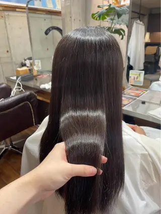 セミロング カラー スタイリスト /YUNAのヘアスタイル