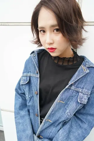 ショート EMANON名古屋所属・美谷添（ミヤゾエ） まどか大人ヘアサロンのヘアスタイル