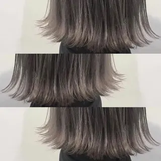 ミディアム カラー パーマ ヘアアレンジ tocca所属・毎月通える価格♪ 杉本真基のヘアスタイル