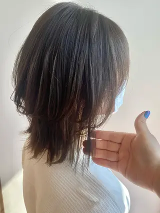 ミディアム カラー ✴︎ヒラガカナ✴︎ ECLAT HAIRのヘアスタイル