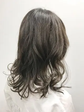 セミロング カラー 池田 雄太 ✨美髪縮毛矯正✨のヘアスタイル