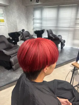 カラー メンズ 外国人風ヘア ×18歳美容師ルイヤのヘアスタイル