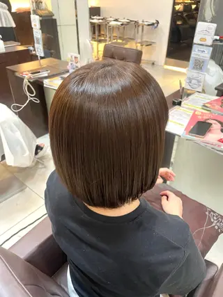 ミディアム カラー 🤎韓国ヘア ベージュ まゆか🤎のヘアスタイル