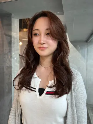 ロング カラー 海外風レイヤー💋 sanaのヘアスタイル