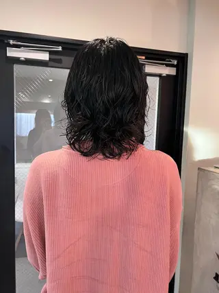 ミディアム パーマ ミディアムパーマ /癖毛パーマのヘアスタイル