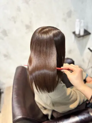 ミディアム ✨️縮毛矯正✨️ 髪質改善✨️カノンのヘアスタイル