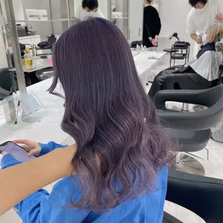 ロング カラー ブリーチなし艶カラー タクト🫧のヘアスタイル