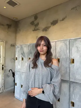 ロング カラー なかやま れいかのヘアスタイル