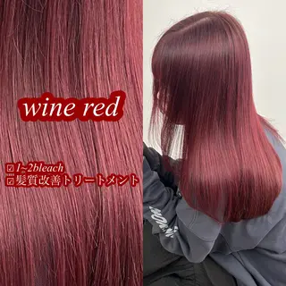 カラー noa  🦋 ブリーチ/暖色のヘアスタイル