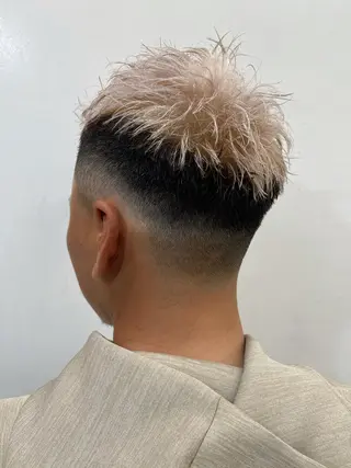 カラー メンズ 森本裕/オーナー/ スパイラルパーマのヘアスタイル