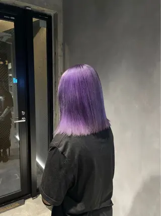 カラー 暖色/ハイトーン/ カラー/HBLのヘアスタイル