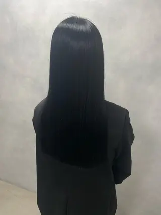 ロング LUNTY NAMBA 難波駅前店所属・透け感ベージュ 🪐REN🪐のヘアスタイル
