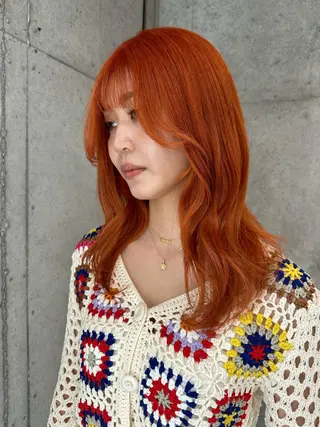 ロング カラー 女性に人気♪ はやしほのかのヘアスタイル