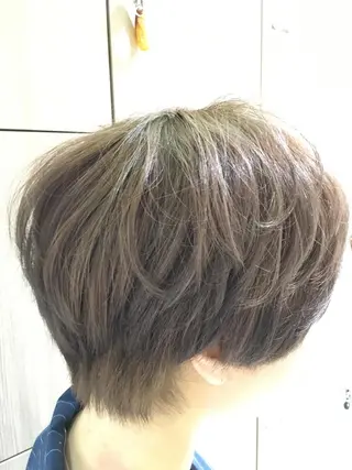 ショート カラー 辻本 夏子のヘアスタイル