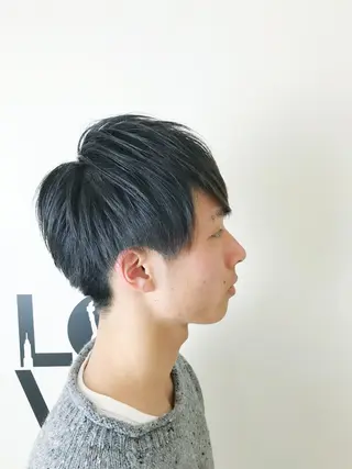 ショート メンズ 赤み消しカラー /透明感カラー 上長のヘアスタイル