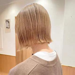 ショート カラー 縮毛/ショート/ ボブ/レイヤー/小原のヘアスタイル