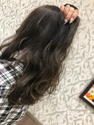 セミロング カラー Agu hair lever所属・NewOpen🎉 渡部来紀のヘアスタイル