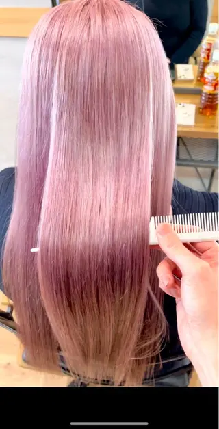 ロング カラー Iz所属・マスダ ヤスノリのヘアスタイル