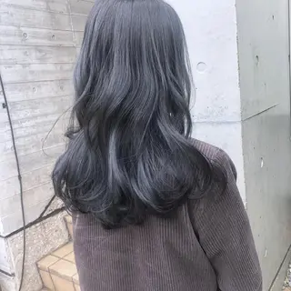 セミロング カラー ヘアアレンジ ブリーチなしで透明感 艶カラー【Ryo】のヘアスタイル