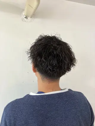 ショート パーマ メンズ door white hideのヘアスタイル