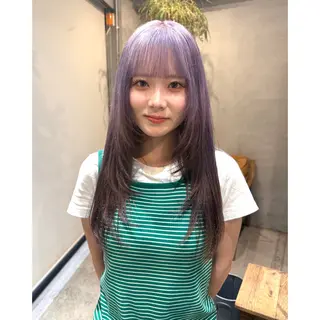 カラー 平野 美羽のヘアスタイル